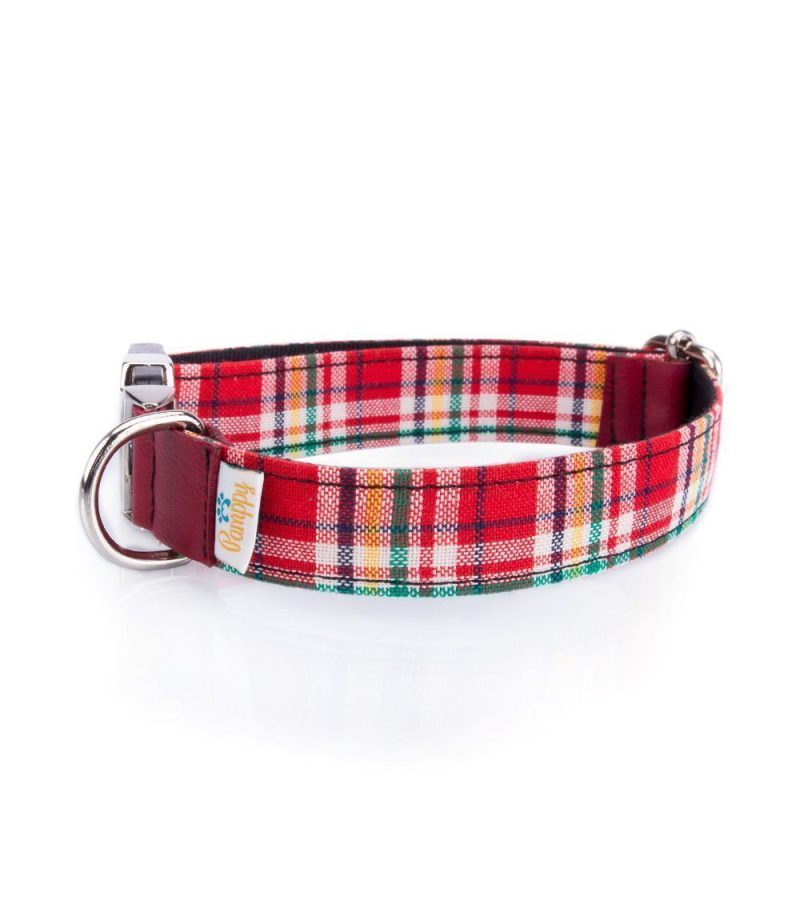 Collar Perro Funny Tartán Rojo - Imagen 3