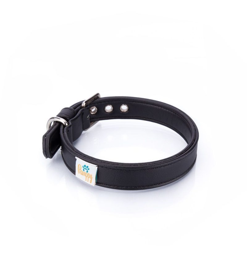 collar perro vegan cher negro