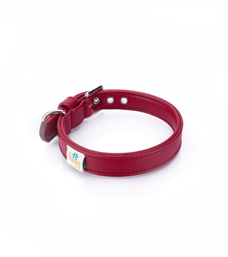collar perro vegan cher rojo