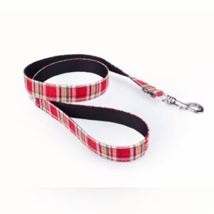 Correa para perro Tartán Rojo
