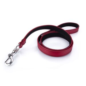 Correa para perro Piel Vegana Roja
